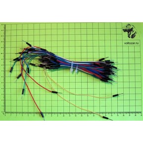 Набор проводов-джамперов разной длины для макетирования (всего 65 шт)